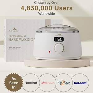 Kit de depilación Lifestance con calentador digital, 14.1 oz de cera dura en gránulos para depilación de bikini, rostro y cuerpo. - Product Image 6