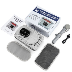 <span class=keywords><strong>Ceinture</strong></span> de massage lombaire sans fil chauffante et vibrante pour soulager les douleurs dorsales par décompression et traction - Product Image 6