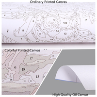 Vente Flash : Peinture par Numéros de Vase à Fleurs 40x50 sur Toile, Kit DIY Sans Cadre pour Adultes, Personnalisable