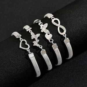 Conjunto de Tobilleras de Aleación Simple Estilo Retro Europeo Americano para Mujer, Chapadas en Oro, con Cristales de Corazón y Diamantes de Imitación, Gran Venta en Comercio Exterior - Product Image 4