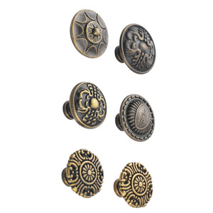 European Style Cabinet <b>Knob</b> Zinc Alloy Round Single Hole Drawer Handle Durable Furniture Hardware - Product Image 5
