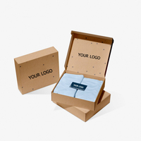 Caja de cartón impresa en color grande del fabricante Caja de ropa de correo Cajas de envío personalizadas corrugadas con embalaje de logotipo