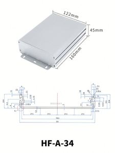 EBM Extruded Aluminum Control Box Heat Sink Powder Coated Project <b>Enclosure</b> Box IP54 Protection Electronics PCB - Product Image 5