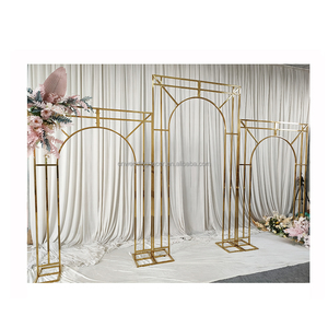 <strong>Mehndi</strong> Event Decoration Props Gold Stainless Steel <strong>Candle</strong> Wall Background for Wedding Banquet Hall Decor - Product Image 6