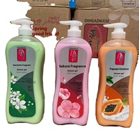 Gel Douche Parfumé Longue Durée aux Fleurs, Lavant Corps et Cheveux, Masque Capillaire Anti-Chute