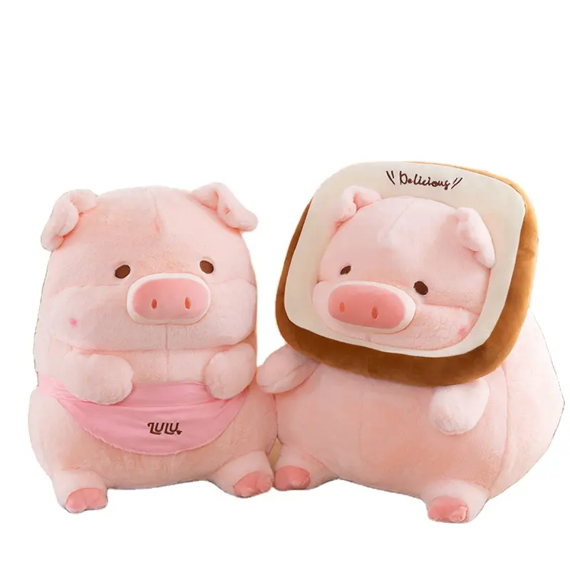 Hot Sale Best Quality Pink Dudu Pig Pillow Soft Custom Plush Toy Baby Pillow Animal for Sleep