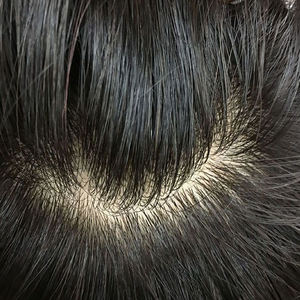 Clj อาลีบาบาช้อปปิ้ง<span class=keywords><strong>ออนไลน์</strong></span> Toppers De Cheveux 100% เวอร์จิน<span class=keywords><strong>จริง</strong></span>เปรูเนเชอเรล6X6กระดูกตรงตาข่ายผม Topper สำหรับวิกผม - Product Image 3