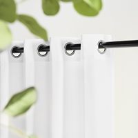 Haute Qualité Vente Chaude Tailles Personnalisées Naturel Semi Blanc Sheer Rideaux pour LivingroomS