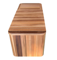 Nouveau Design Bain de Glace en Bois pour 2 Personnes avec Refroidisseur d'Eau pour la Récupération Sportive