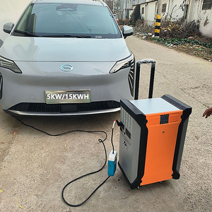 Batterie portable grande capacité 5000W 10KWH au lithium fer phosphate pour usage domestique, panneau solaire MPPT pour recharge de véhicules en extérieur - Product Image 5
