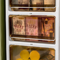 Boîte de rangement de Snack tiroir casier salon ménage jouets vêtements finition armoire de rangement boîte transparente en plastique