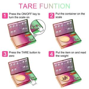 200/300g एक्स 0.01g डिजिटल ग्राम जेब पैमाने अद्वितीय रंगीन डिजाइन के साथ जड़ी बूटी पाउडर सिक्के गहने पैमाने 6 इकाइयों बैटरी शामिल - Product Image 6