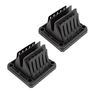 YHMOTO Juego de juntas de válvulas de combustible para motor de 2 tiempos Yamaha Banshee 350 YFZ350, incluye jaulas de láminas de admisión y bloque de membranas - Product Image 1