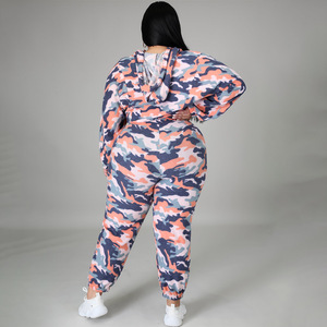 <span class=keywords><strong>Ropa</strong></span> de <span class=keywords><strong>mujer</strong></span> europea y americana, marca independiente, estampado de camuflaje, con cordones, sexy, moda <span class=keywords><strong>urbana</strong></span>, conjunto informal de dos piezas - Product Image 4