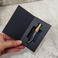 Testeur d'échantillons de parfum personnalisé 1ml 2ml 8pc 9pc 10pc Ensemble de découverte de flacons Boîte en papier noir avec feuille d'or
