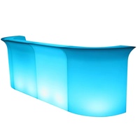 Comptoir de Bar LED Lumineux de Luxe pour Restaurants, Événements, Jardins, Maisons, Extérieurs, Salons, Bureaux, Banquets, Gymnases et Parcs