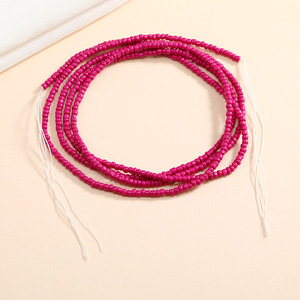 Cordon de coton ajustable pour femmes, perte de poids, grande taille, africain, ghana, chaîne de ventre, taille, perles, bijoux pour par - Product Image 6