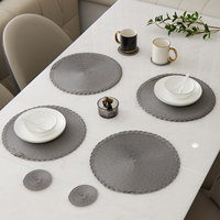 Tabletex Großhandel Moderne Luxus Hitzebeständige Geflochtene PP-Gewebte Esstisch-Tischsets Runde Platzdeckchen