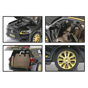PANDAS 1:24 <span class=keywords><strong>Lexus</strong></span> LX570 Venta caliente luz sonido simulación Diecast <span class=keywords><strong>todoterreno</strong></span> aleación coche Metal modelo SUV vehículo juguete de plástico - Product Image 5