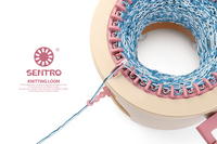 Machine à tricoter circulaire manuelle Sentro pour écharpes, bonnets, chaussettes, 32 aiguilles, métier à tisser intelligent, machines à tricoter circulaires
