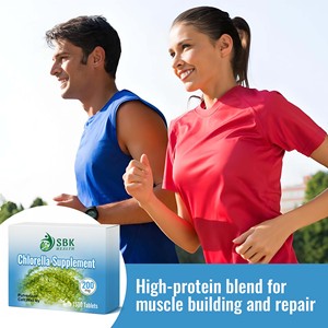 Comprimés de chlorelle OEM ODM avec chlorelle et lutéine pour soutenir la digestion et la détoxification, comprimés d'alpha-carotène - Product Image 6
