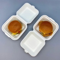 Boîte bagate jetables, emballage à emporter, burger, gâteau, sandwich, dessert boîte à déjeuner, bento