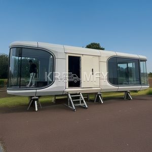 Maison conteneur capsule spatiale au design moderne, étanche, écologique, portable, maison mobile préfabriquée en structure acier pour hôtel - Product Image 3