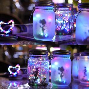 Nouvelle lampe solaire LED DIY étanche pour extérieur, en fil de cuivre, pour pot Mason en verre - Product Image 2