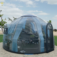 Tente à bulles modulaire d'observation des étoiles-Tente dôme transparente résistante aux UV pour le glamping en plein air et l'observation des étoiles