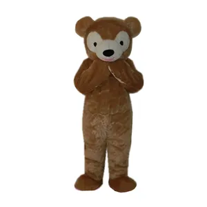 棕色皮毛泰迪熊吉祥物/服装动物/吉祥物服装