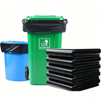 Sacs poubelles épais et résistants, grand format, gaufrés, thermoscellables, en plastique jetable pour usage domestique