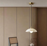 Direkt vom Hersteller Moderne Nordische Marmor-Glas-Kuppel LED Dimmbare Pendelleuchte Goldene Hängelampe für Esszimmer Schlafzimmer Kücheninsel
