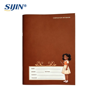 Cahier d'exercices scolaire Ghana 200x149mm, reliure piquée, ligné, pour l'écriture en classe des élèves