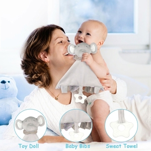Manta <span class=keywords><strong>de</strong></span> Bebé con Diseño <span class=keywords><strong>de</strong></span> <span class=keywords><strong>Elefante</strong></span>, Apta para Niños y Niñas, Se Puede Colgar en Carriolas, Cunas y Asientos <span class=keywords><strong>de</strong></span> Auto - Product Image 6