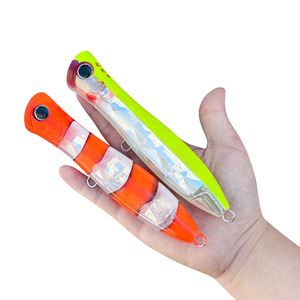 Leurre flottant artificiel Topwater Popper 16,5 cm - 79 g, leurre dur en plastique pour la pêche au bar et au brochet, vente en gros - Product Image 5