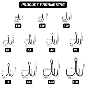 바다 낚시를위한 고탄소강 4X 강력한 고음 후크 미끼 기술 및 저음 대상 종 - Product Image 3