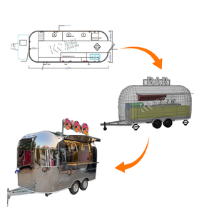 2025 Custom Food Truck Trailer OEM <b>Mobile</b> <b>Kitchen</b> Pizza Coffee Fast Food Trailer for Sale Europe - Product Image 4
