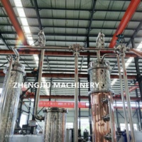 ZJ 100L 200L nouveau pot encore whisky distillation machine prix bulle plaque encore cuivre alcool distillateur à vendre