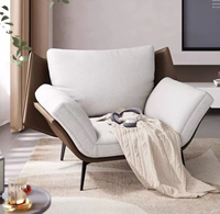 Fauteuil individuel, canapé de salon minimaliste italien, design moderne pour la maison et le balcon