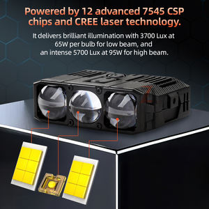 12V 24V High Bean 48000Lm Yellow 180W Zda03 3 <strong>Led</strong> Laser Spotlight for Offroad 4X4 Car Front <strong>Grill</strong> <strong>Light</strong> - Product Image 2