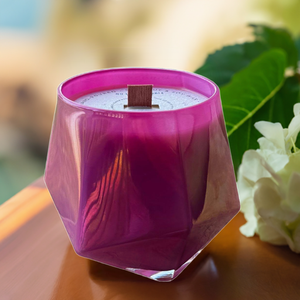 Vela perfumada con aroma a rosa de No Label Candle Company, 16 oz, mecha de madera, hecha a mano, cera de soja y coco totalmente natural, forma de flor, decoración para el hogar - Product Image 3