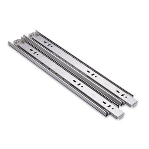 Shengyuan Stainless Steel Three Section Drawer Slides 45mm Wide With Ball Bearing Damping Soft Closing - Product Image 2