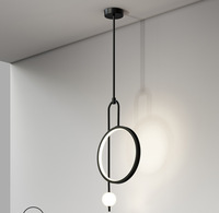 PM nordique chambre chevet suspension moderne Simple luxe salon fond lustre créatif chevet petite lumière LED