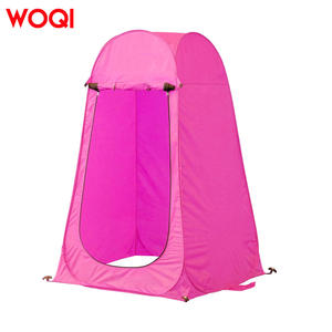 Tente de douche Woqi 120x120x190cm pliable, imperméable, pour camping en extérieur, tente d'intimité monocouche, assemblage manuel, magenta - Product Image 5