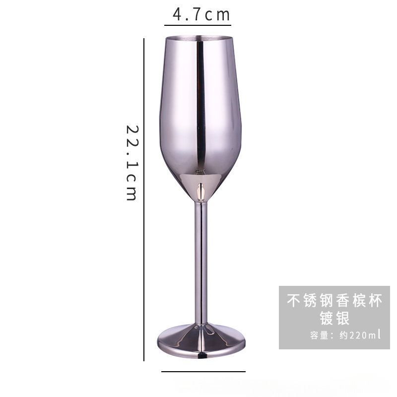 Verre à champagne 220ml-argent