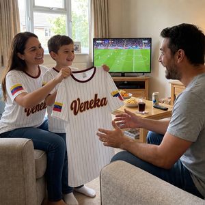 Camiseta de Fútbol de Venezuela Personalizada con Nombre y Número, Unisex, para Adultos, Impresión por Transferencia de Calor, Uniforme de Equipo, Regalo - Product Image 6