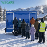 Remorque de salle de bain mobile WECARE avec douche, toilettes portables personnalisées, remorque de toilettes mobiles de luxe VIP pour événements en plein air