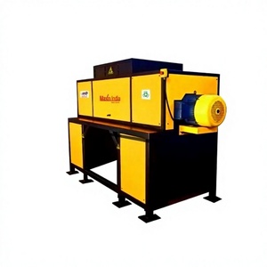 Déchiqueteur de déchets FRP avancé à double arbre semi-automatique, machine de broyage de plastique, capacité de 500 kg/h pour le recyclage industriel - Product Image 1