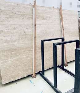 Revestimiento de pared de mármol de travertino beige corte de vena de travertino ligero/suelo/azulejos de fondo encimeras de travertino tops de tocador - Product Image 5