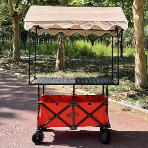 Carrito de Almacenamiento Plegable Portátil con Marco de Metal Ligero Personalizado, Carrito de Transporte Plegable para Exteriores - Product Image 1